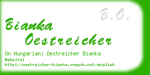 bianka oestreicher business card